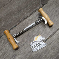 2 Boot Pulls, Wood Handles *vgc, mnr mismatched & rubs
