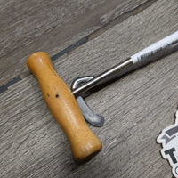 2 Boot Pulls, Wood Handles *vgc, mnr mismatched & rubs
