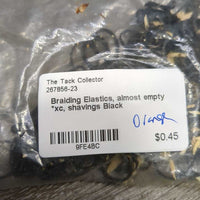 Braiding Elastics, almost empty *xc, shavings
