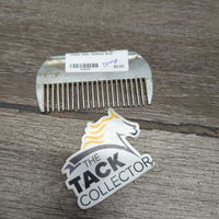 Wide Metal Mane Comb *gc, stains, older, oxidized
