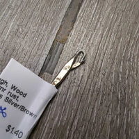 Braiding Pull Through, Wood Handle *gc, clean, mnr rust, faded/peeled & stains
