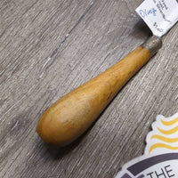 Braiding Pull Through, Wood Handle *gc, clean, mnr rust, faded/peeled & stains
