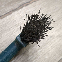 Plastic Hoof Pick, Bristle Brush *vgc, dirt, rust & bent bristles
