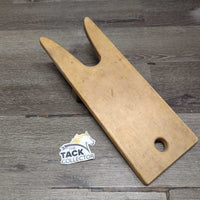"The Steady Boot Jack" Hvy Wide Maple Wood *vgc/gc, clean, stains, rubs, residue, scrapes, older?
