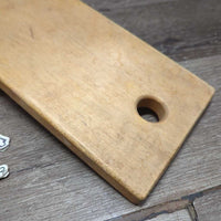"The Steady Boot Jack" Hvy Wide Maple Wood *vgc/gc, clean, stains, rubs, residue, scrapes, older?
