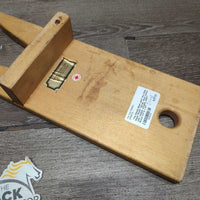 "The Steady Boot Jack" Hvy Wide Maple Wood *vgc/gc, clean, stains, rubs, residue, scrapes, older?
