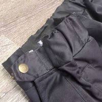 Hvy Winter Riding Pants, 2 elastics *gc/fair, rubbed, thin & peeling seat, faded, rubs, pills, stretched foot & waist elastics, older

