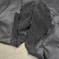 Hvy Winter Riding Pants, 2 elastics *gc/fair, rubbed, thin & peeling seat, faded, rubs, pills, stretched foot & waist elastics, older
