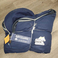 Hvy Stable Blanket *gc, clean, missing tail & ring, mnr holes, unstitched, snags, repairs, rubs, threads, faded
