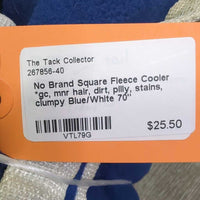 Square Fleece Cooler *gc, mnr hair, dirt, pilly, stains, clumpy
