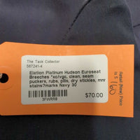 Euroseat Breeches *xc/vgc, clean, seam puckers, rubs, pills, dry stickies, mnr stains?marks
