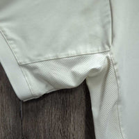 SS Show Shirt, 1/4 Snap Up, Snap Collar, hvy mesh sides *vgc, clean, mnr rubs & stains, older
