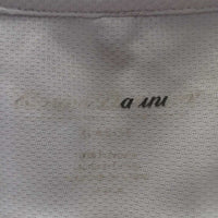 SS Polo Show Shirt, 1/4 Button Up, attached snap collar *gc, mnr snags, older, peeled/faded logos
