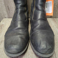 Paddock Boots, 2x Zips *gc, clean, v.dented & folded toes, holey inside heels
