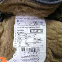 Winter Fleece Lined Paddock Boots, back zips & laces *vgc, clean, mnr residue
