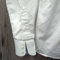 LS Show Shirt *gc, No Collar, seam puckers, older
