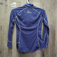 LS Base Layer Shirt, 1/4 Zip up *vgc/xc, v.mnr seam rubs & puckers
