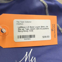 LS Base Layer Shirt, 1/4 Zip up *vgc/xc, v.mnr seam rubs & puckers
