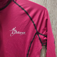 LS Base Layer Shirt, 1/4 Zip up *vgc/xc, v.mnr seam rubs & puckers
