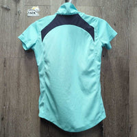 JUNIORS SS V Neck Polo Shirt *gc, mnr snags
