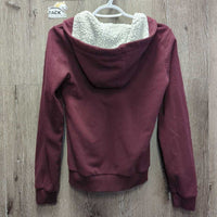 Sweatshirt Jacket, Zipper *gc, faded, clumpy, rubs, v.pilly, older
