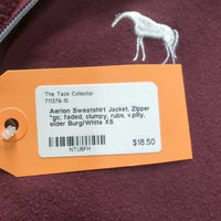 Sweatshirt Jacket, Zipper *gc, faded, clumpy, rubs, v.pilly, older
