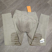 JUNIORS EuroSeat Breeches *gc/fair, seat & leg stains, unstitched waist, inner threads & curled waist, v.puckered
