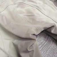 JUNIORS EuroSeat Breeches *gc/fair, seat & leg stains, unstitched waist, inner threads & curled waist, v.puckered
