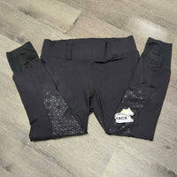 High Waist Euro Seat Riding Tight Breeches, Pull On *vgc, mnr unstitched seam

