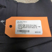 High Waist Euro Seat Riding Tight Breeches, Pull On *vgc, mnr unstitched seam
