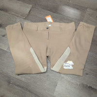 Hvy Cotton Breeches, Pull On *vgc, older, sm seam holes, seat rubs & pills
