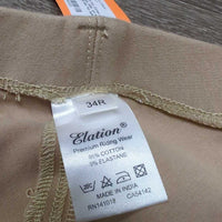 Hvy Cotton Breeches, Pull On *vgc, older, sm seam holes, seat rubs & pills
