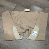 Hvy Cotton Breeches, Pull On *vgc, older, sm seam holes, seat rubs & pills
