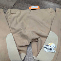 Hvy Cotton Breeches, Pull On *vgc, older, sm seam holes, seat rubs & pills
