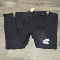 Hvy Euroseat Breeches *gc, faded, seam puckers, seat rubs & pilly legs & knee stickies, older, curled inner waist
