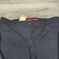 Cotton Euroseat Breeches, Pull On *vgc, mnr hair, seat & leg rubs & pills
