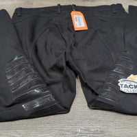 Cotton Euroseat Breeches, Pull On *vgc, mnr hair, seat & leg rubs & pills
