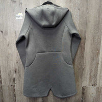 Long Thick Jacket, zipper, hood *gc, mnr rubs, pills & stains
