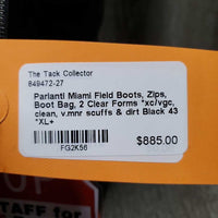 Field Boots, Zips, Boot Bag, 2 Clear Forms *xc/vgc, clean, v.mnr scuffs & dirt
