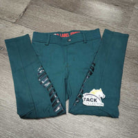 JUNIORS Euro Seat Breeches, Pullon *vgc/xc, mnr hair, knee stains & rubs
