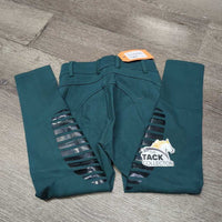 JUNIORS Euro Seat Breeches, Pullon *vgc/xc, mnr hair, knee stains & rubs
