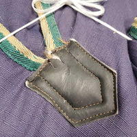 Hvy Winter Blanket, 2 legs *gc, 0 wpf, hair, dirt, mnr repairs, lining tears , threads, stains, snags, film
