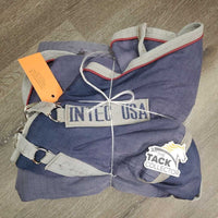 Lt Winter Blanket, 2 legs *gc, clean, wpf, v. faded, hair, mnr snags, rubs, repairs, stains
