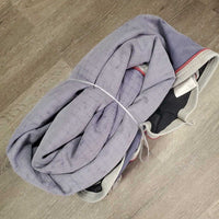 Lt Winter Blanket, 2 legs *gc, clean, wpf, v. faded, hair, mnr snags, rubs, repairs, stains
