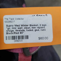 Med Winter Blanket, 2 legs *gc, mnr wpf, clean, mnr repairs, snags, threads, faded, glue, rubs
