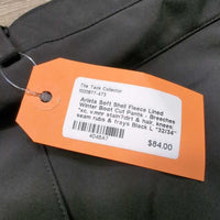 Soft Shell Fleece Lined Winter Boot Cut Pants - Breeches *xc, v.mnr stain?dirt & hair, knees: seam rubs & frays

