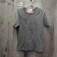 SS Cotton Shirt "Trust your Neighbor" *gc, faded, rubs, pills
