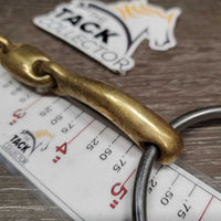 12mm Loose Ring Lozenge French Link Bit *vgc/gc, cmnr dirt, chews, stains, residue
