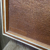 Vintage Kim Murray Wood Carved Wall Sculpture "At the Crossing" Wood Carved Picture *vgc, mnr scratches, stained back
