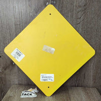 "Quarter Horse Xing" Light Plastic Sign *gc/fair, v.dirty, stains
